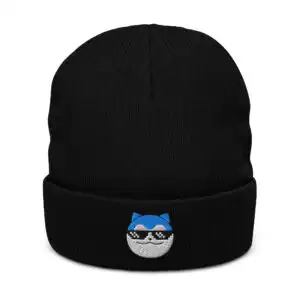 ribbed knit beanie black front 67e1d423326e5