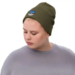 ribbed knit beanie olive front 67e206497d340