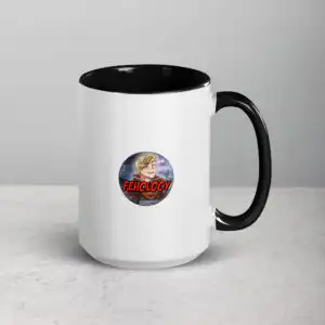 Dragon Emblem - Mug white ceramic mug with color inside black 15 oz right 67da44153b72b