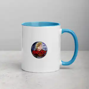 L'Arachel Senseless Beating - Mug white ceramic mug with color inside blue 11 oz right 67ca6e09df27d