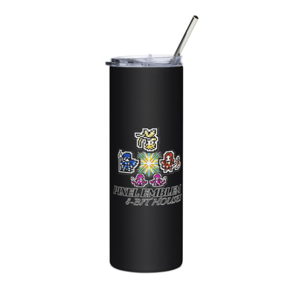8 Bit Houses - Stainless Steel Tumbler