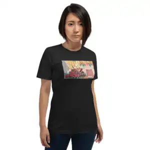 Sharena's Volume Check - Unisex Tee unisex staple t shirt black heather front 67ff1ae375c31