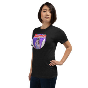 unisex staple t shirt black heather left front 6812633b374f8