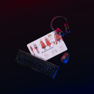 Small Edelgard desk mat – compact mouse pad for gaming setups featuring Edelgard from Fire Emblem: Three Houses