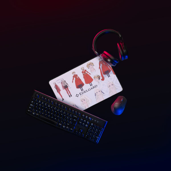 Small Edelgard desk mat – compact mouse pad for gaming setups featuring Edelgard from Fire Emblem: Three Houses