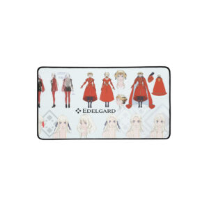 Medium Edelgard desk mat – concept art gaming mouse pad with red armored design and cape