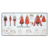 Large Edelgard desk mat – concept art gaming mouse pad featuring Flame Emperor outfit from Three Houses