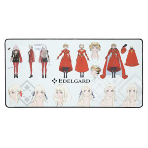 Large Edelgard desk mat – concept art gaming mouse pad featuring Flame Emperor outfit from Three Houses