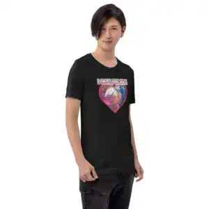 unisex staple t shirt black heather right front 681a3f092a71b