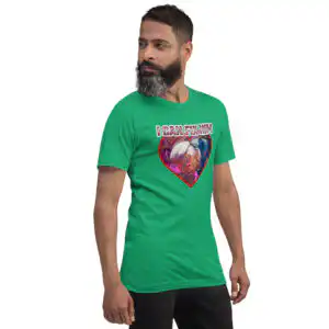 unisex staple t shirt heather kelly right front 681a3f093231f