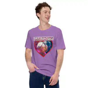 unisex staple t shirt heather team purple front 681a3f09363d2