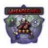 Lavender Hell Sticker — a humorous Fire Emblem Sticker featuring a cursed summoning circle with three-star heroes.