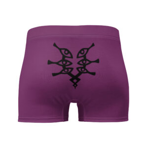 Rear view showcasing centered Grimleal emblem on Fire Emblem Boxer Briefs