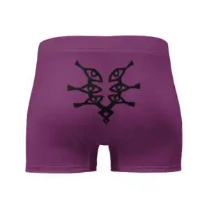 Rear view showcasing centered Grimleal emblem on Fire Emblem Boxer Briefs