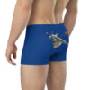 Back-side angled shot of Fire Emblem Boxer Briefs Emblem Undies with crossed sword and axe design