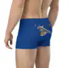 Back-side angled shot of Fire Emblem Boxer Briefs Emblem Undies with crossed sword and axe design