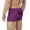 Back angled pose of model wearing Grimleal Emblem Undies Fire Emblem Boxer Briefs