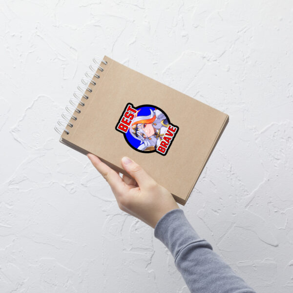 Fire Emblem Sticker – Best Brave Baldr medium size displayed on a notebook, highlighting Baldr’s confident design.