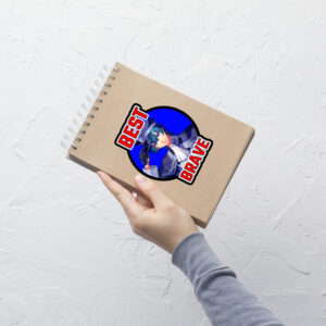 Fire Emblem Sticker – large Best Brave Byleth winner design applied to notebook.