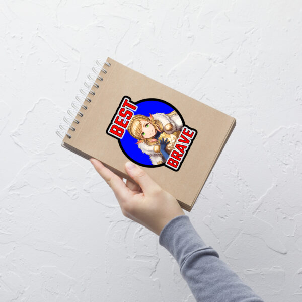 Fire Emblem Sticker – Best Brave Sharena in large size, bold and clear on a notebook.