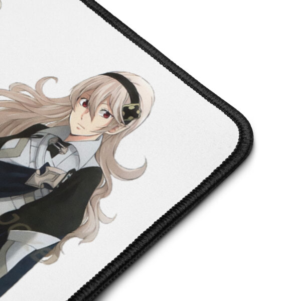 Fire Emblem Desk Mat featuring Corrin concept art from FE14 Fates, detailed character design close-up.