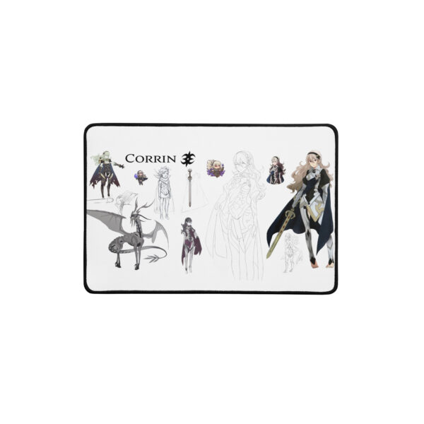 Fire Emblem Desk Mat 12x18 Corrin concept art from Fire Emblem Fates, white background product display.