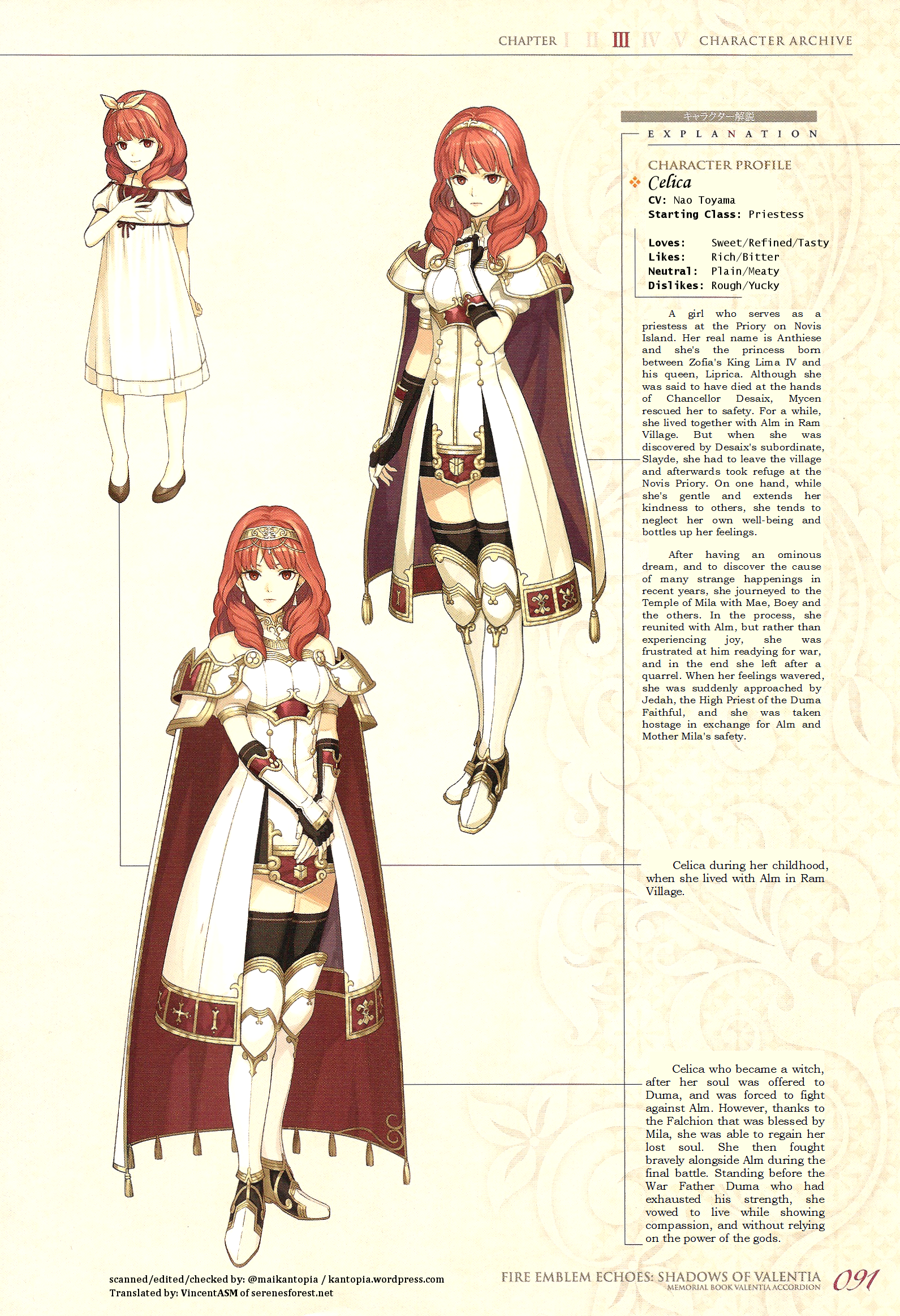Celica's Character Page