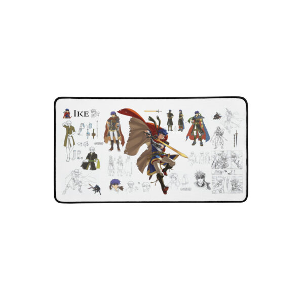 Fire Emblem Desk Mat with Ike concept art spread, mid-size 12x22 option.