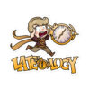 FEHology Sticker featuring Joel as a chibi character running with a clock, Lateology design