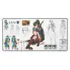 Fire Emblem Desk Mat 16x32 XL size featuring Lyn character concept art