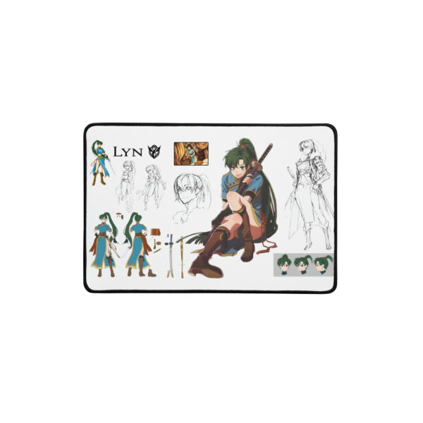 Fire Emblem Desk Mat 12x18 size showcasing Lyn concept art design