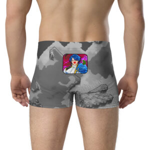 Fire Emblem Boxer Briefs with Sigurd’s Remake sticker design, right-side angled view.