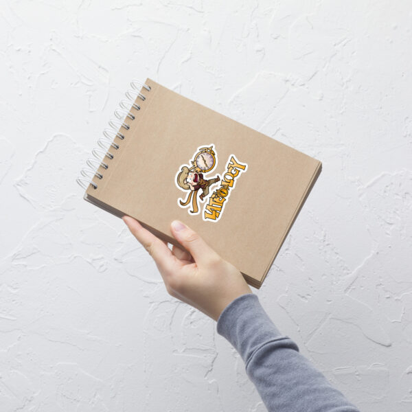 FEHology Sticker of Joel chibi character on a notebook, playful Lateology artwork