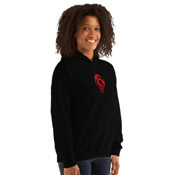 Fire Emblem Hoodie with bold Loptous Tome embroidery from Fire Emblem: Genealogy of the Holy War, in black.