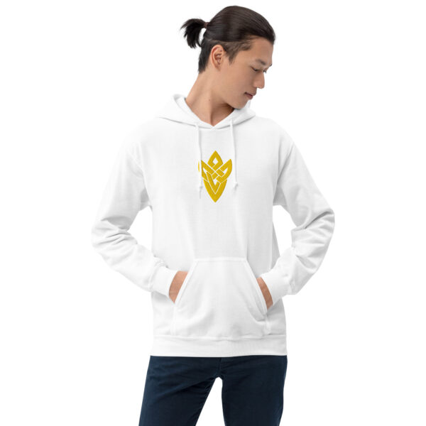 Fire Emblem Hoodie in white featuring embroidered Askran Seal emblem.