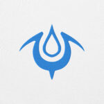 Fire Emblem Hoodie featuring the blue Mark of the Exalt crest embroidered on the chest, displayed in close-up detail.