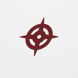 Fire Emblem Hoodie featuring the red Hoshido crest embroidered on white fabric, close-up design view.