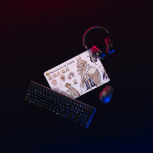 Sharena Concept Art - Desk Mat 12x18 Fire Emblem Desk Mat showing Sharena artwork on a full-size mat, styled for gaming desks with RGB lighting and accessories.