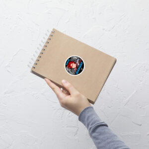 Vote for Diamant - Sticker 3x3 CYL10 Diamant Fire Emblem sticker displayed on a notebook in hand
