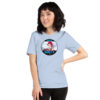 Fire Emblem Shirt with Vote for Sully design worn by a woman in a light blue tee