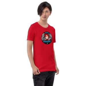 Vote for Diamant - Unisex Tee Fire Emblem Shirt with Vote for Diamant design worn by a man in a red tee