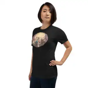 Shadows of Valentia - Unisex Tee Fire Emblem Shirt - Shadows of Valentia inspired shirt worn by model, front view