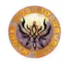 Fire Emblem Sticker featuring Goddess Crest inspired circular emblem design, close-up view