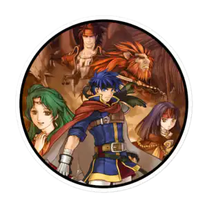 Fire Emblem Sticker - Path of Radiance inspired sticker featuring character artwork, close-up view