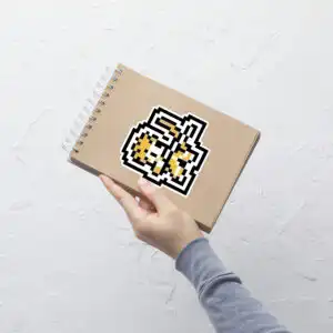 Alternative view of 8-Bit Claude Sticker