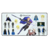 Dimitri Concept Art - Desk Mat Fire Emblem desk mat featuring Dimitri concept art collage with character designs and reference sketches from Three Houses in 16x32 size