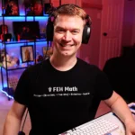 Fire Emblem Shirt - FEH Math graphic on male model while streaming live
