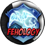 FEH Banner Tracker logo featuring a blue Legendary Hero emblem and the red FEHology wordmark