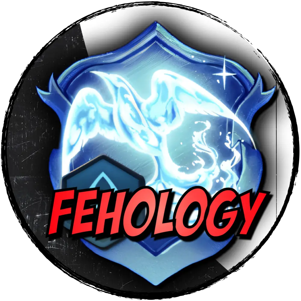 FEH Banner Tracker logo featuring a blue Legendary Hero emblem and the red FEHology wordmark