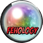 FEH Summon simulator logo featuring a colored orb and the red FEHology wordmark
